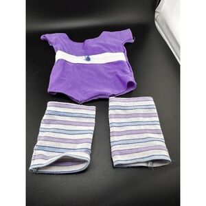 Unbranded Rare Vintage Purple Exercise Outfit Leg Warmers 16" Doll Fits CPK READ